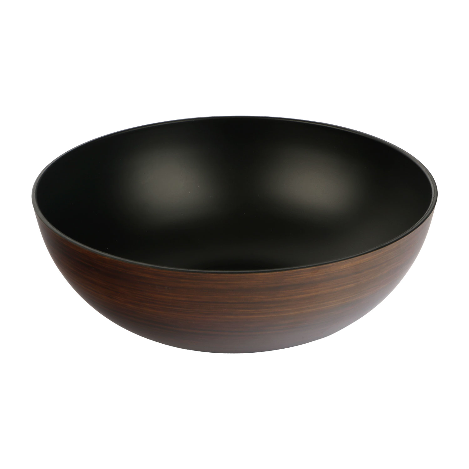 Picture of Plastic dish 25x9 cm wood look