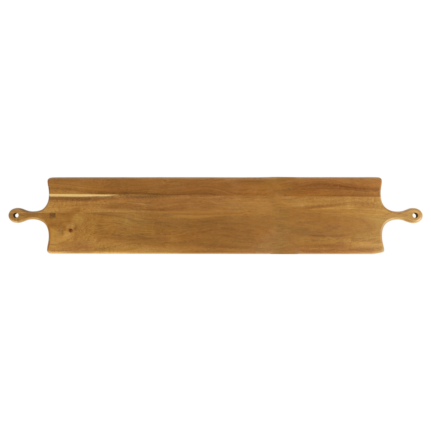 Afbeelding van Acacia plank 90x17x1,5 cm met twee grepen XXL 