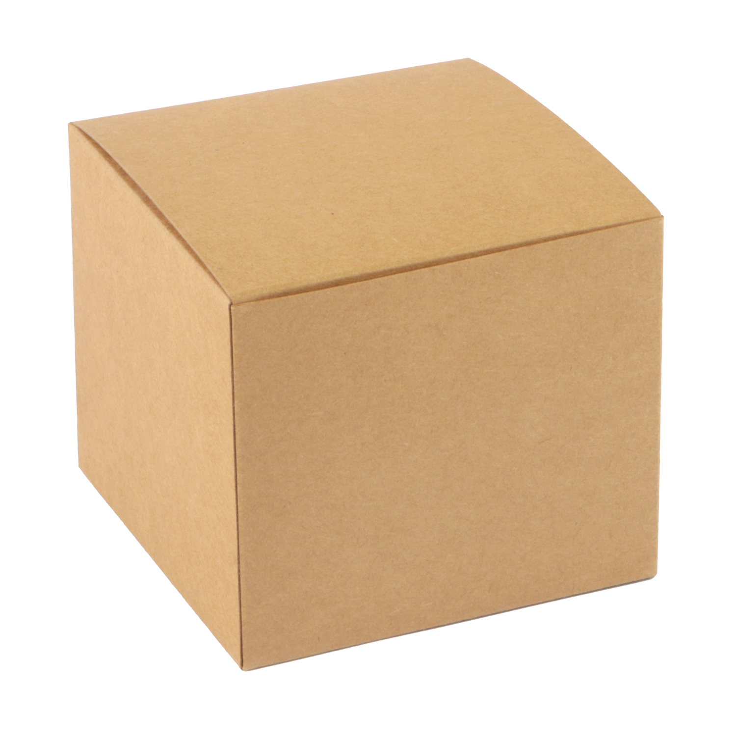 Picture of Ds à 50 kubus klepdoosje 500 gram bruin kraft