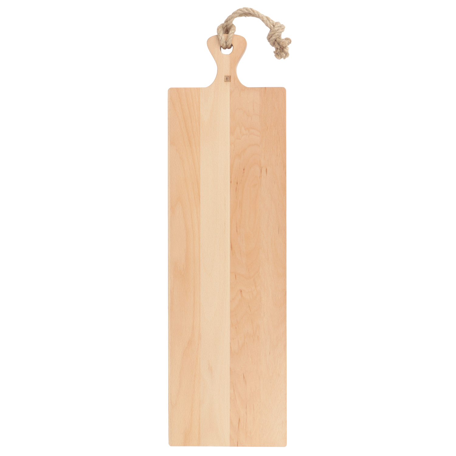 Picture of Beech board 69x20x1.9 cm with handle and rope