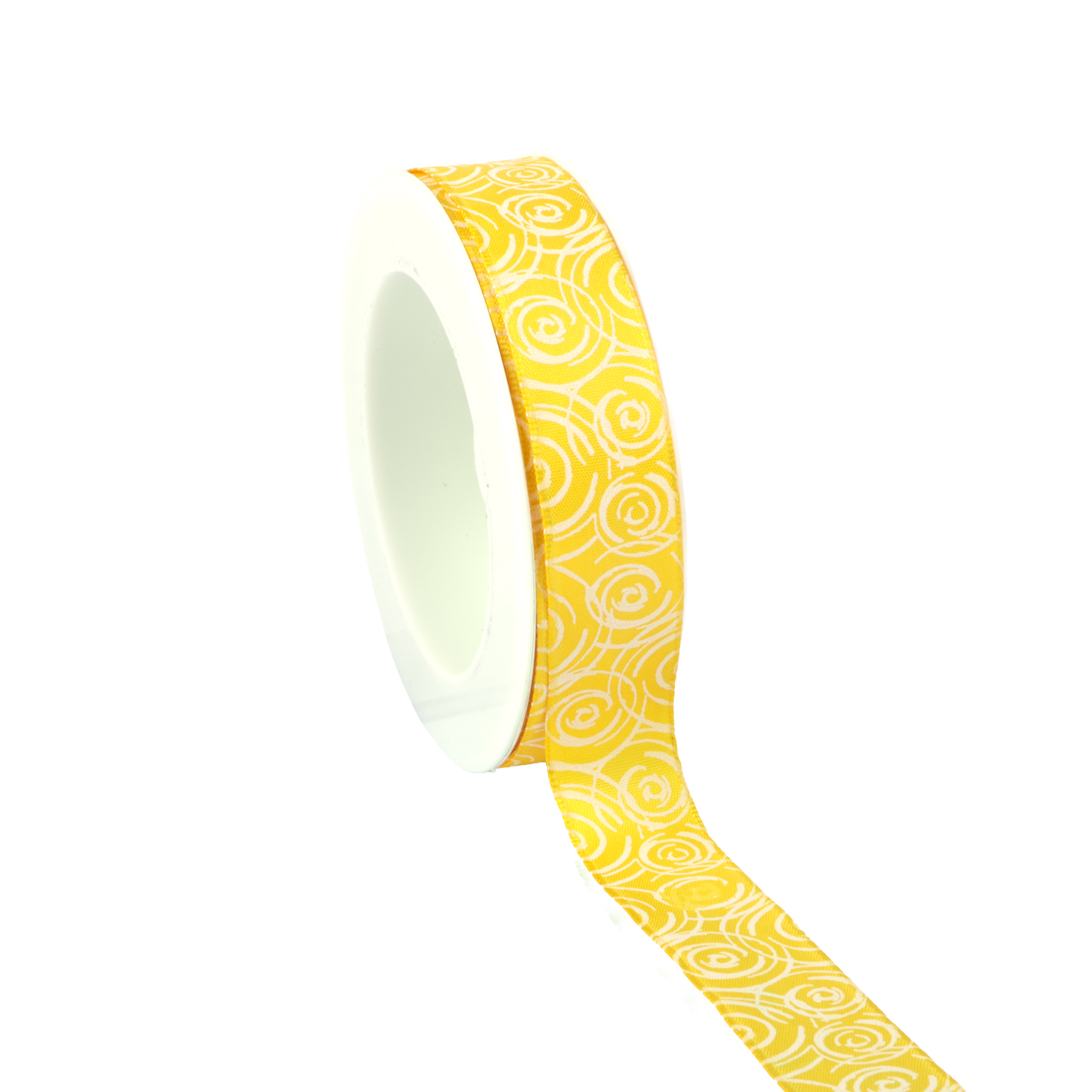 Picture of Rol textiellint bedraad 25 mm 18 mtr spiraal geel