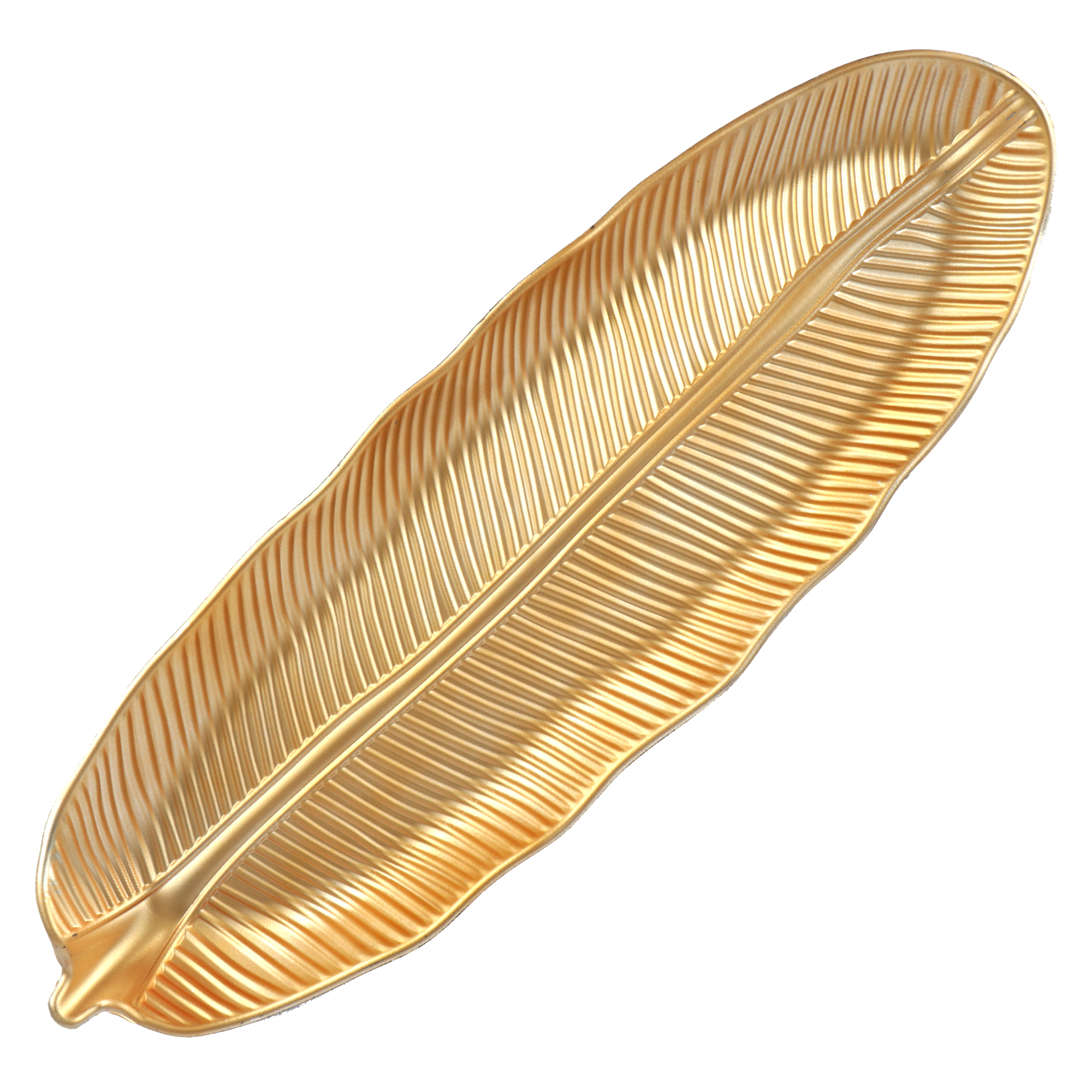 Picture of Decoratiebord blad goud 40x13x3 cm