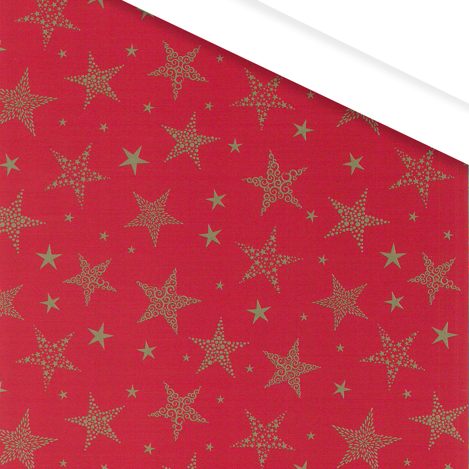Picture of Rol kerstpapier 50 cm 100 mtr sterrenregen rood