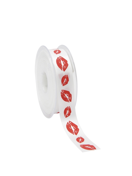 Afbeelding van Rol satijnlint 23 mm 25 mtr Sweet lips