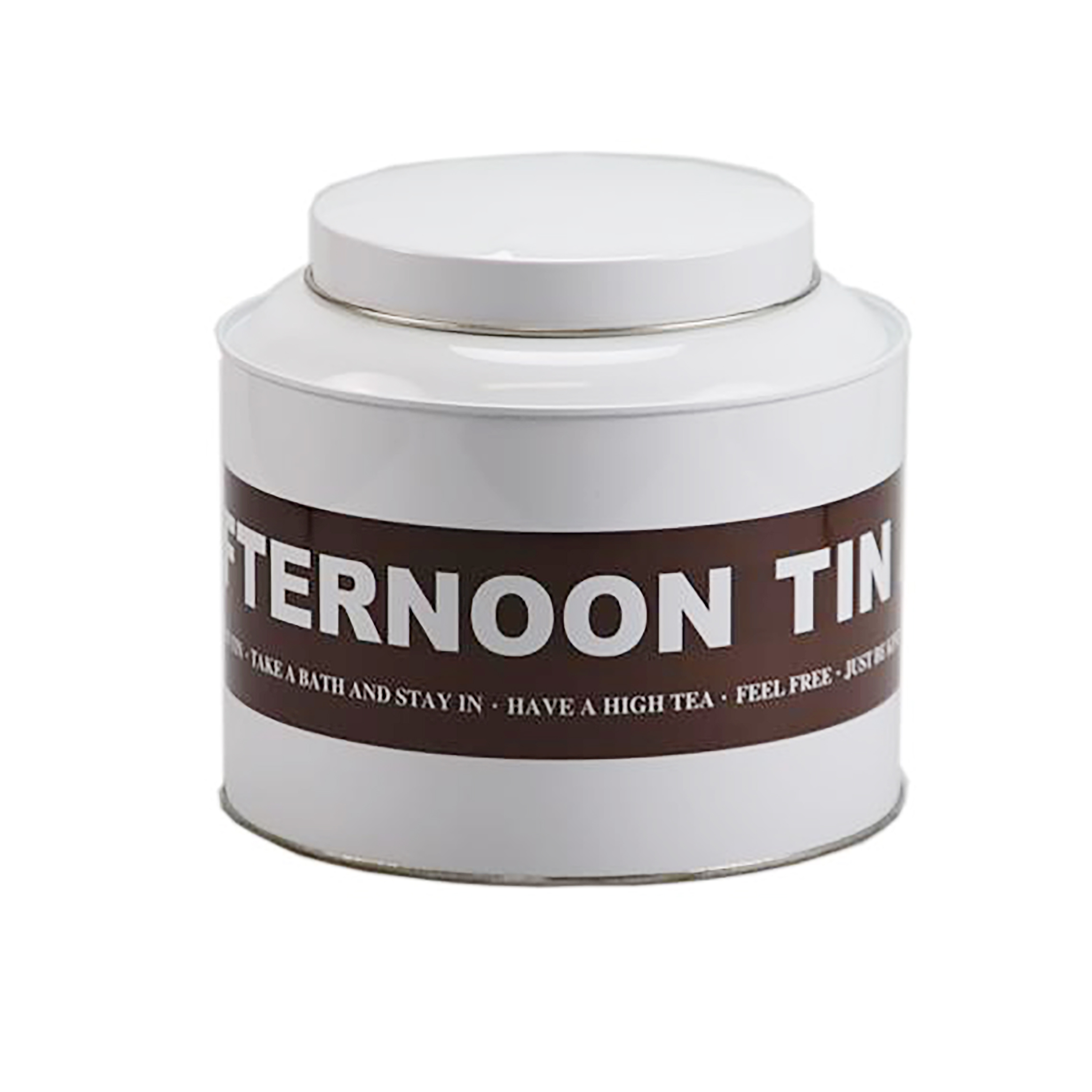 Afbeelding van Blik 21,5x15 cm Afternoon tin bruin (uc)