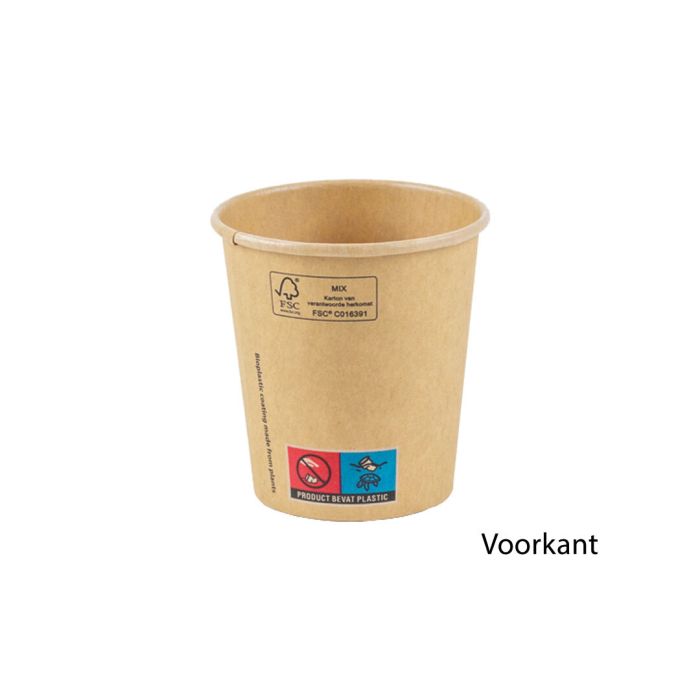 Picture of Ds à 1000 kraft/pla koffiebeker 4oz/120ml/Ø6,2cm   (ba)