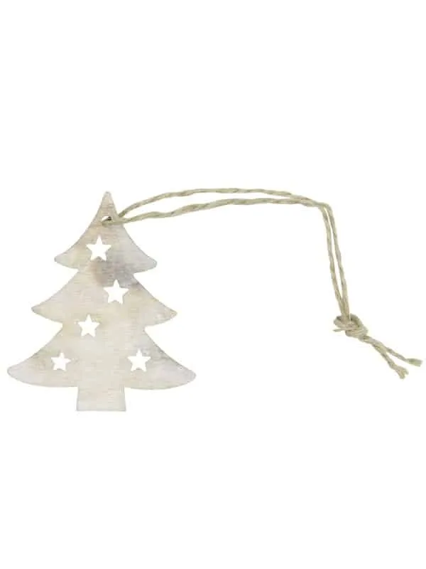 Picture of Zak à 24 houten hanger 4,3x5 cm Kerstboom (ucl)