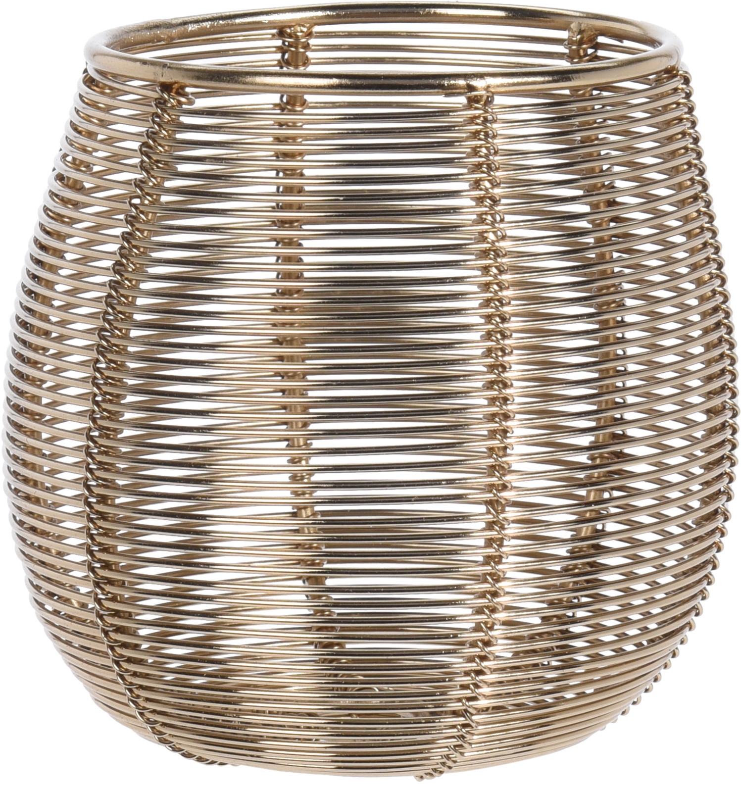 Picture of Waxinelichthouder metaaldraad, ø10x10cm, goud