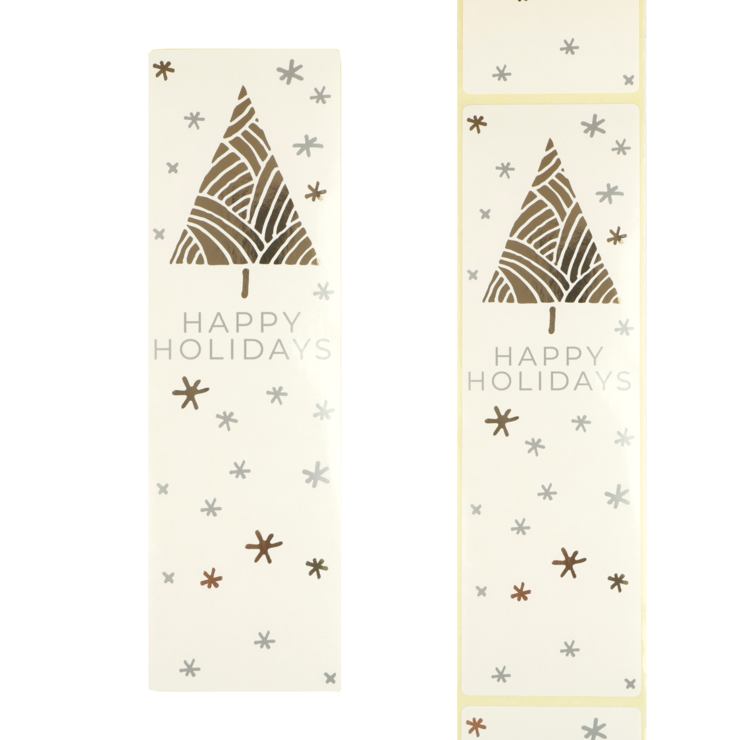 Afbeelding van Ds à 100 kado sluitsticker 20x6 cm Happy Holidays