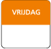 Afbeelding van Ds à 500 coderingsetiket vrijdag 2,5x2,5 cm (uc)