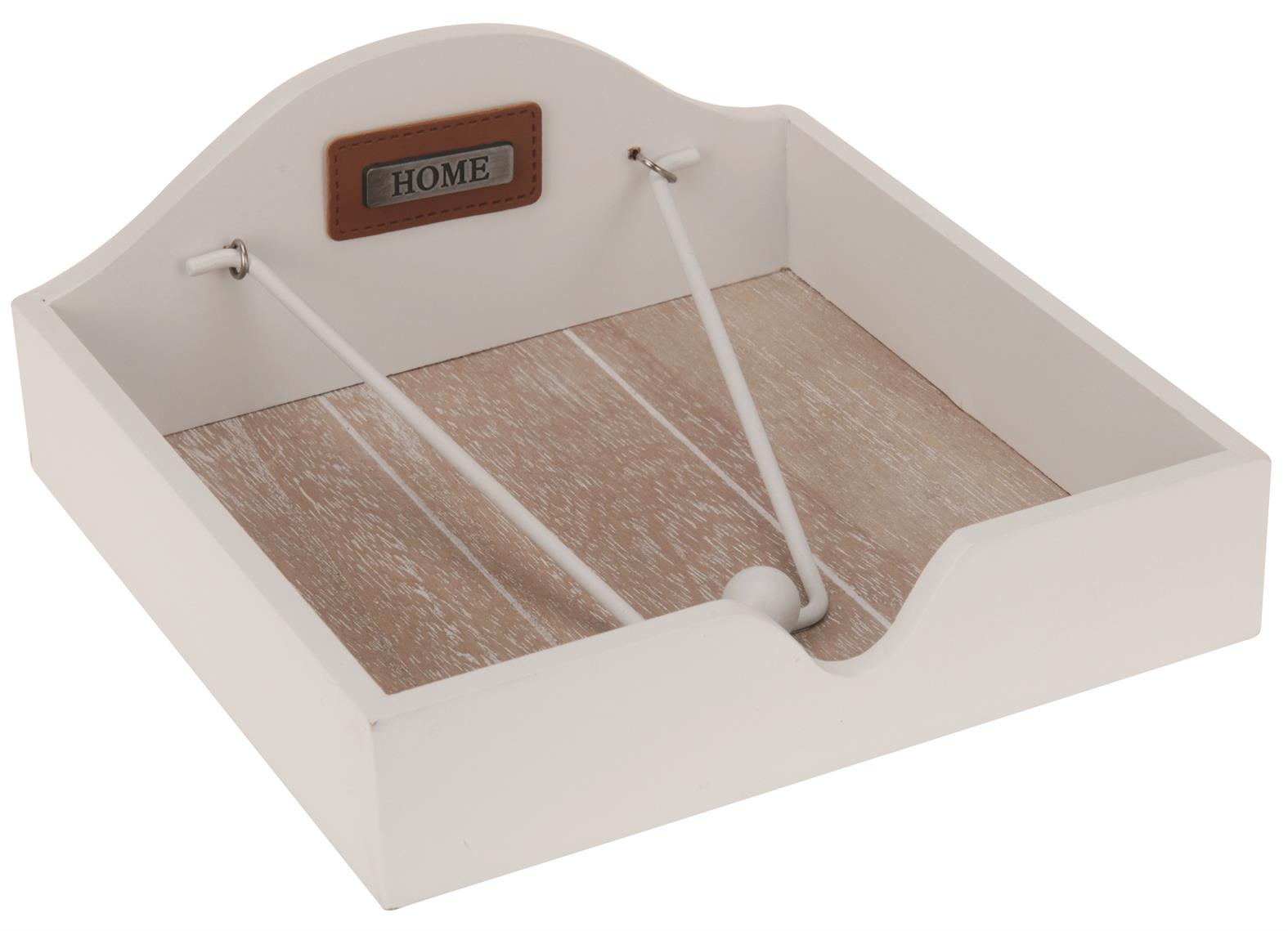 Afbeelding van Servethouder 18,5x18,5x4,1 cm hout