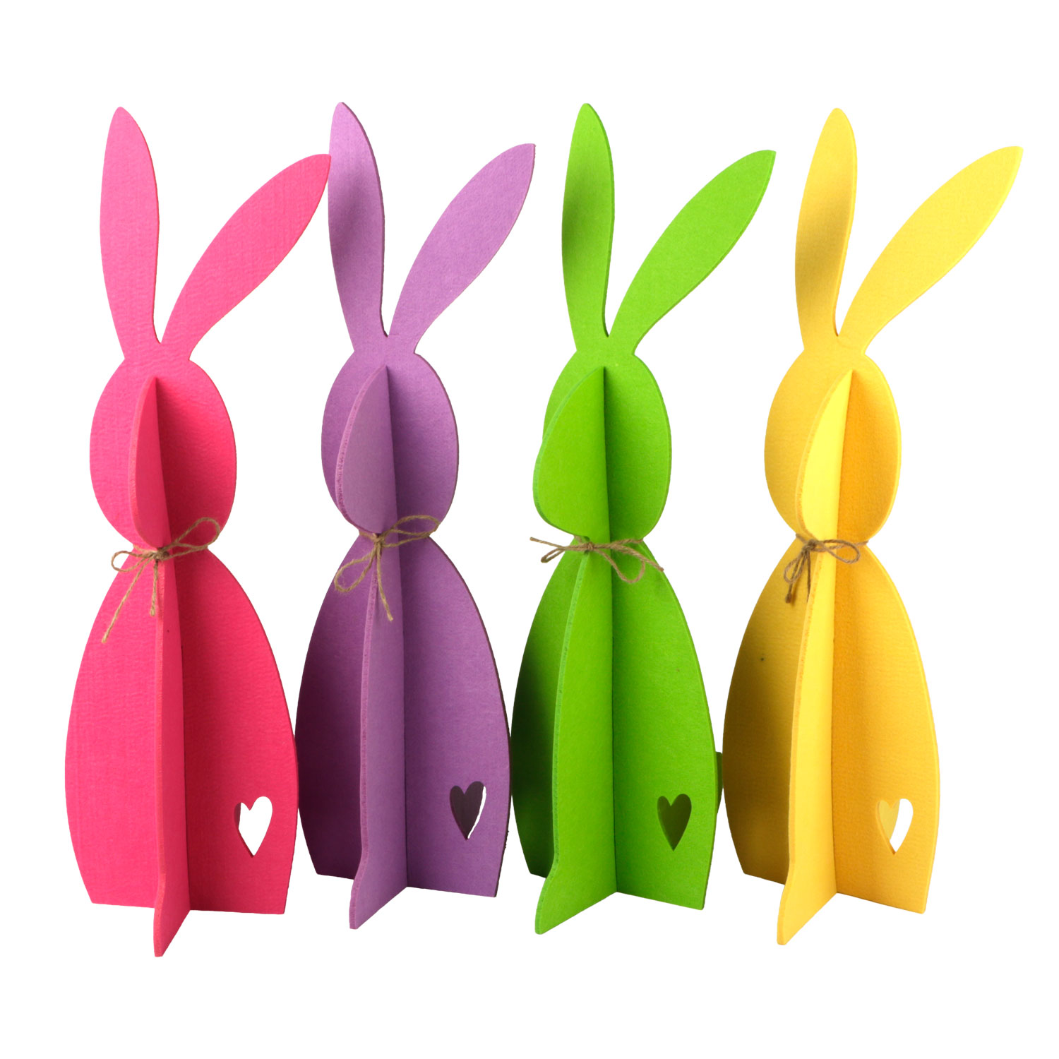 Picture of Konijn vilt staand 60 cm assorti