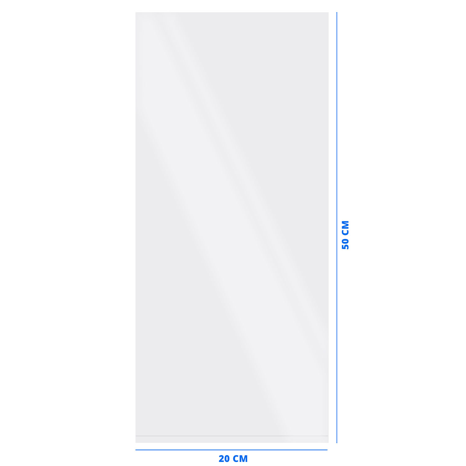 Picture of Pak à 1000 pp zak 20x50 cm vlak 003 (uc)