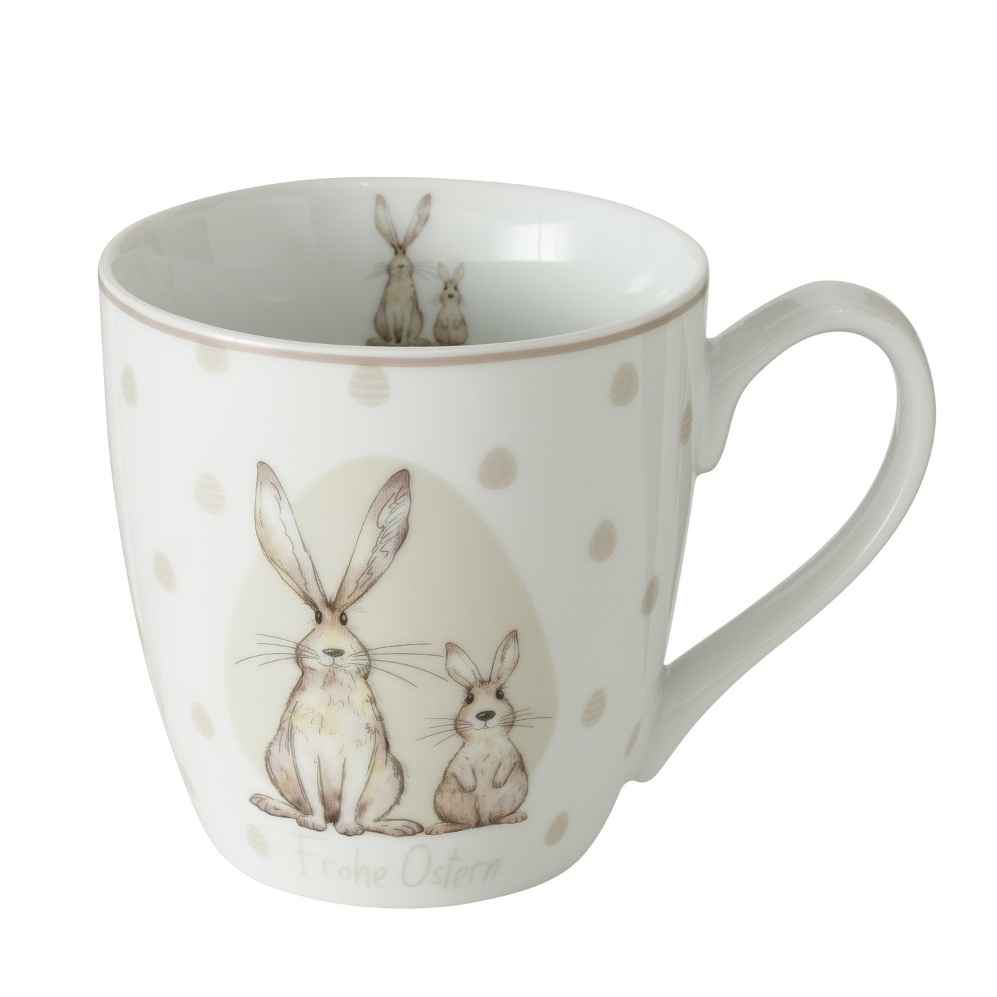 Afbeelding van Mok porselein 480 ml Frohe Ostern (uc)