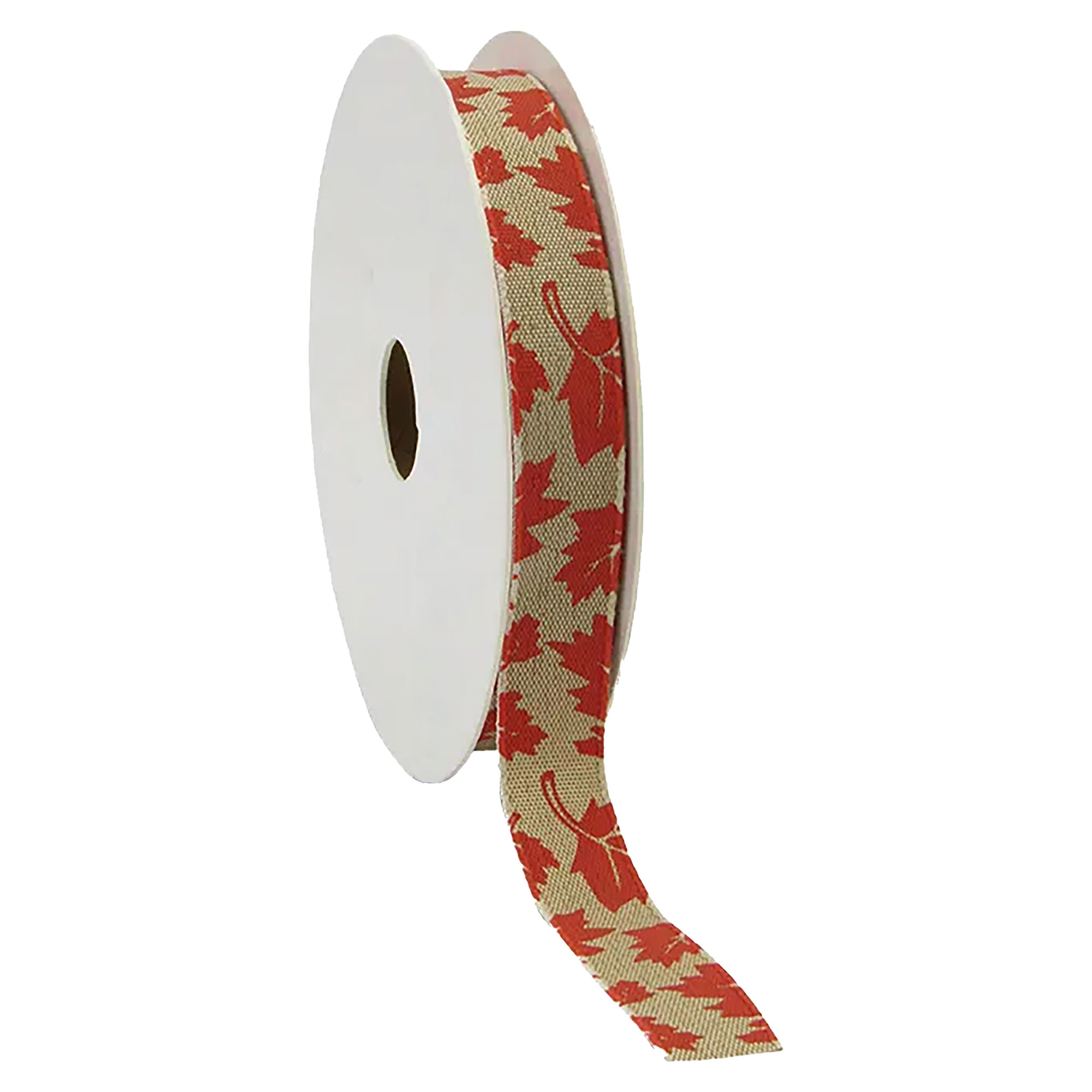 Picture of Rol jute lint 15 mm 15 mtr herfstbladeren oranje