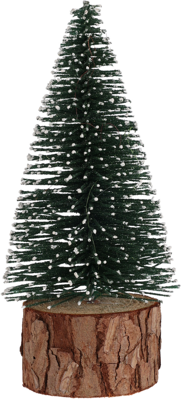 Afbeelding van Kerstboom 14 cm groen met sneeuw 