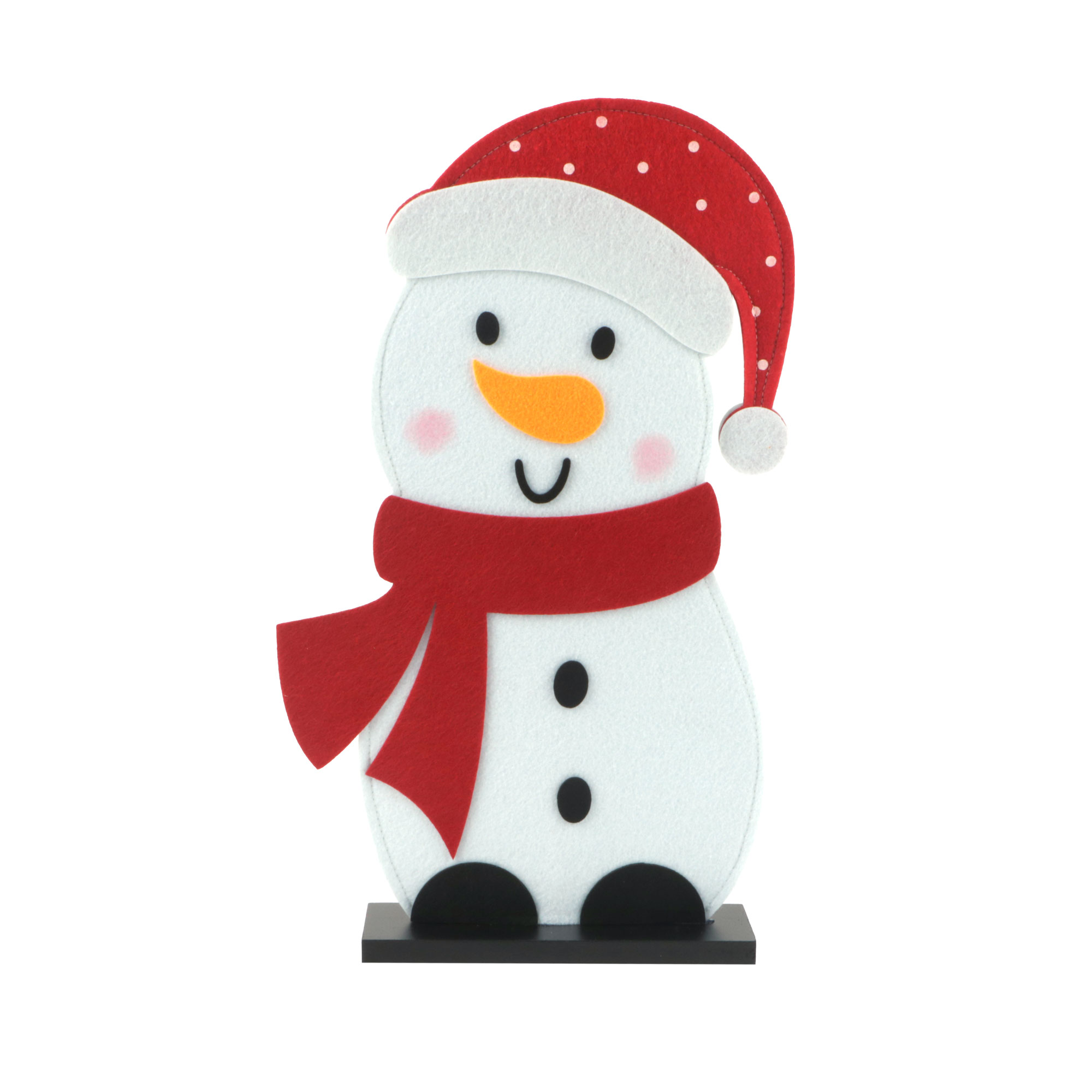 Picture of Decoratie sneeuwpop vilt 46,5x6x27,5 cm (uc)
