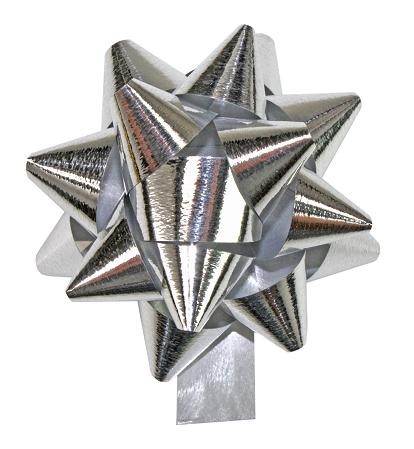 Picture of Ds à 500 starbows r75 mm metallic zilver 
