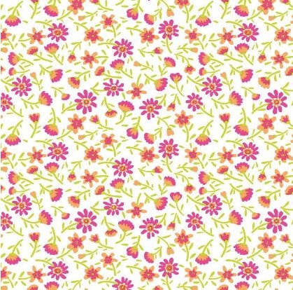 Picture of Rol kadopapier 50 cm 200 mtr bloemen confetti
