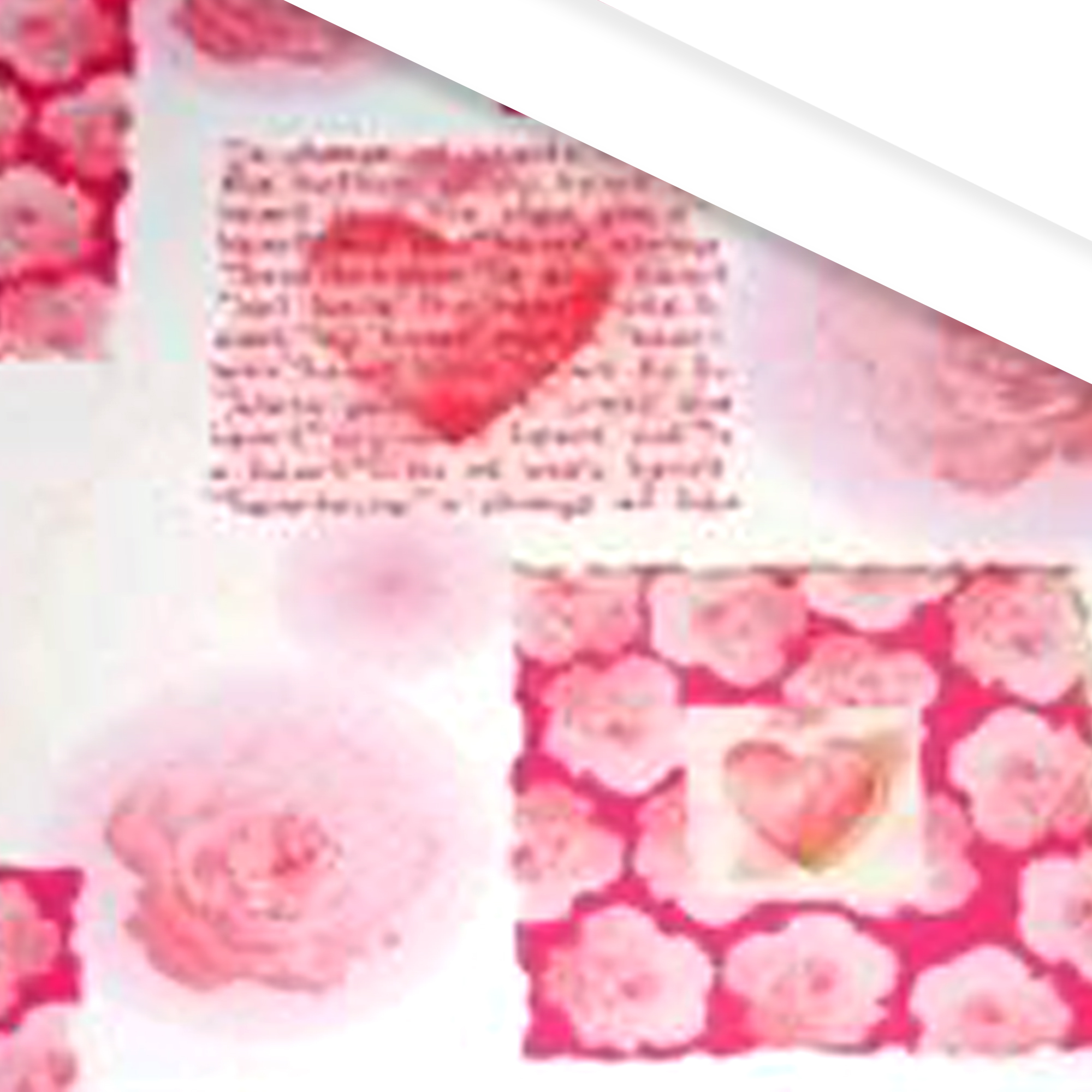 Afbeelding van Rol kadopapier 70 cm/250 mtr Love song  (uc)