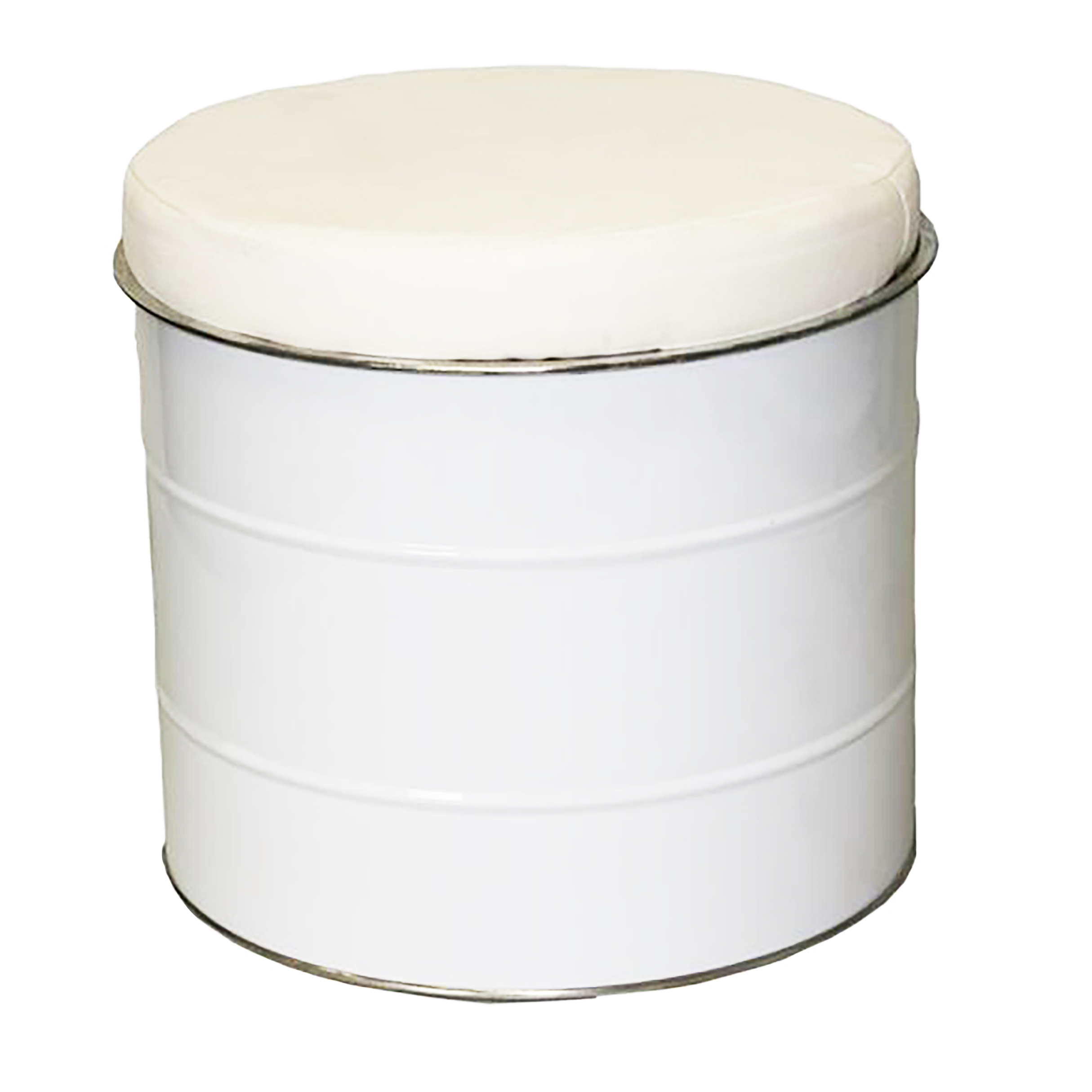 Picture of Poef met kussen 28,3x23 cm wit (uc)