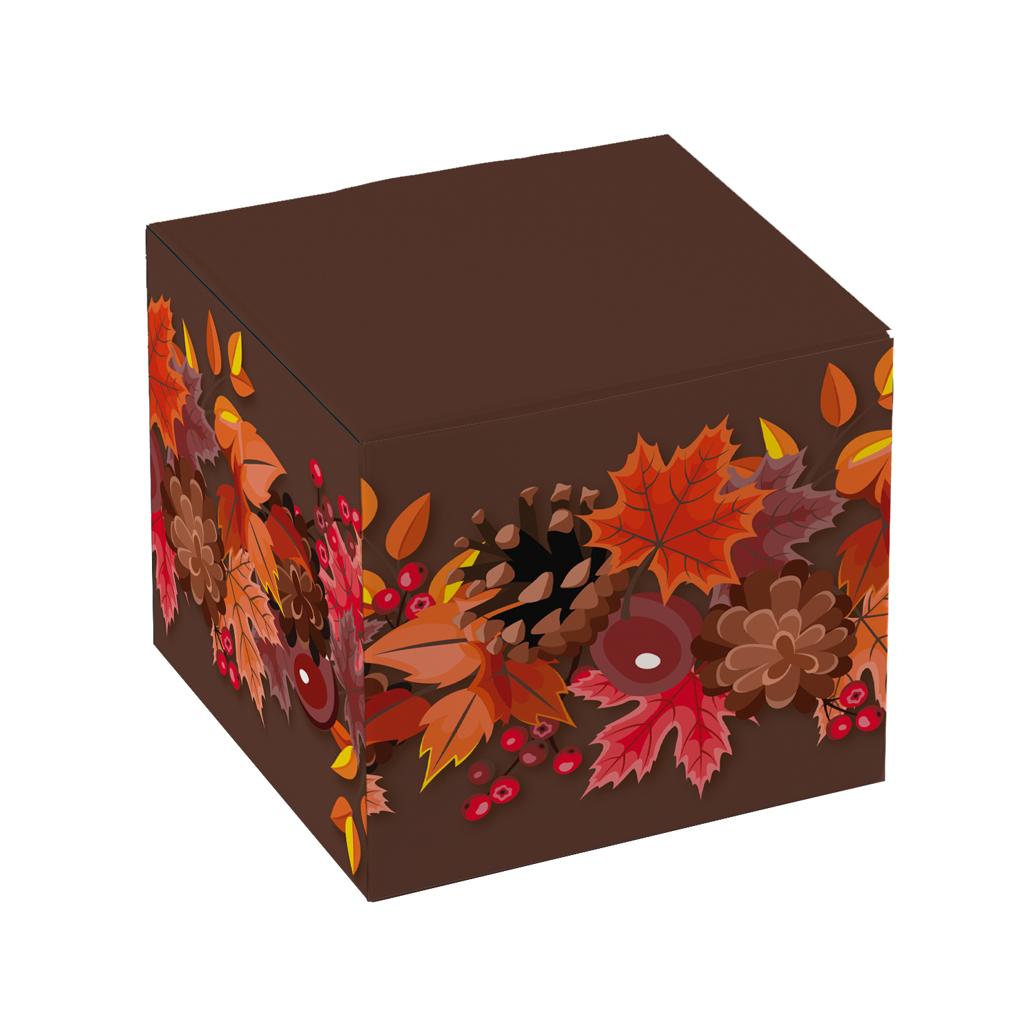 Afbeelding van Ds à 50 kubus klepdoosje 375 gram Herfst