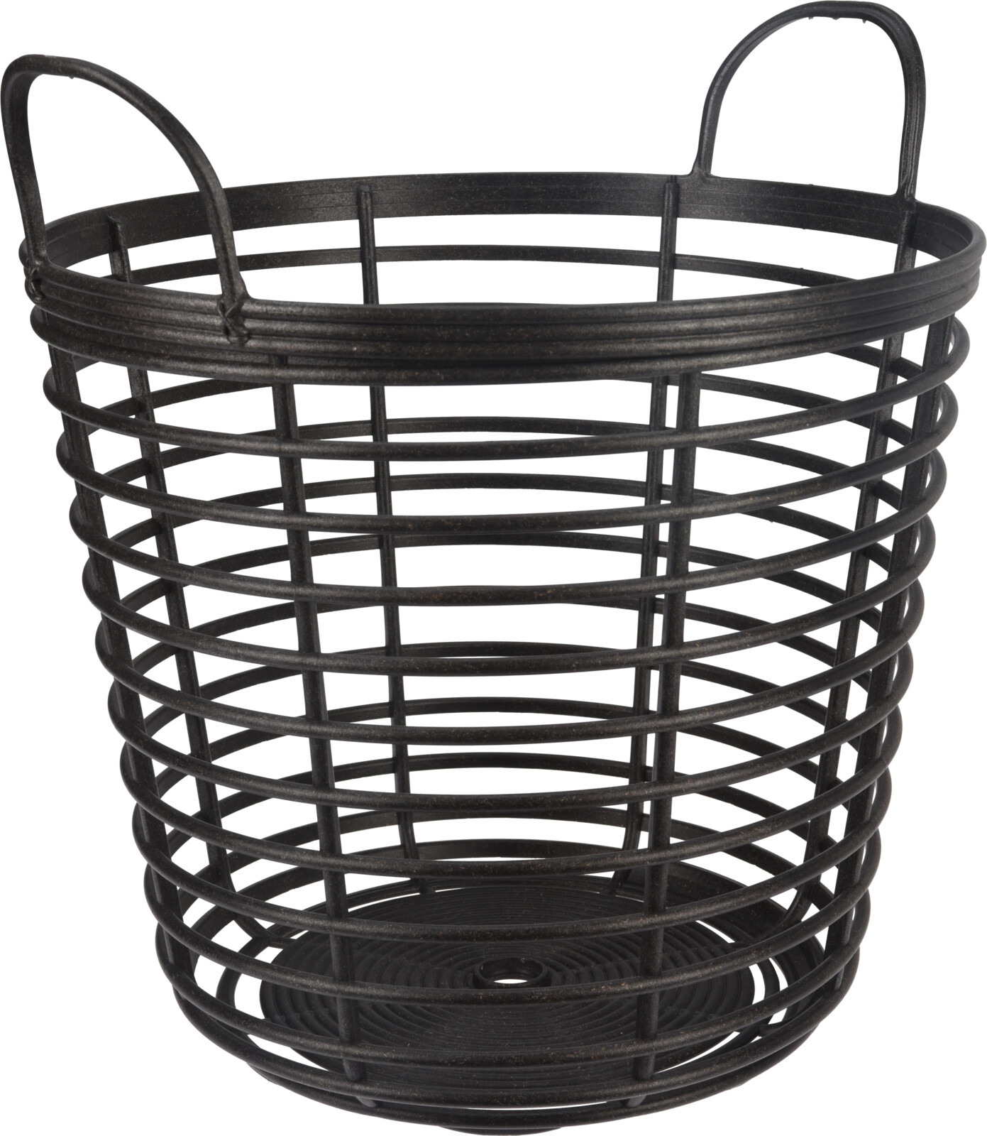 Picture of Mand rond 37,4x40,2 cm antraciet kunststof, eco wood