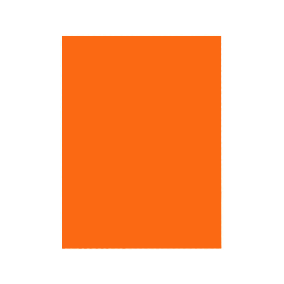 Afbeelding van Pak à 25 vel etalagekarton fluor oranje  48x68 cm 380 grams 47 (uc)