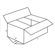 Picture of Kartonnen doos 37x24x21 cm enkel golf