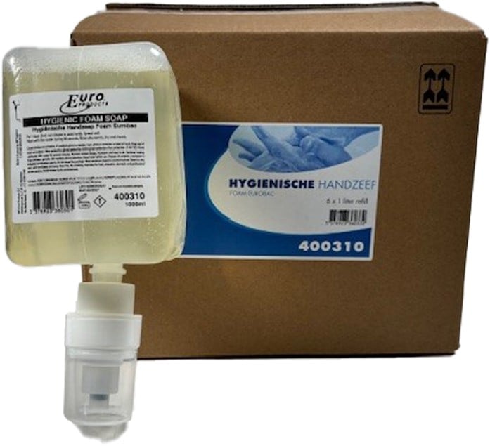 Picture of Ds à 6 Qleaniq Handzeep schuim anti-bac 1000ml