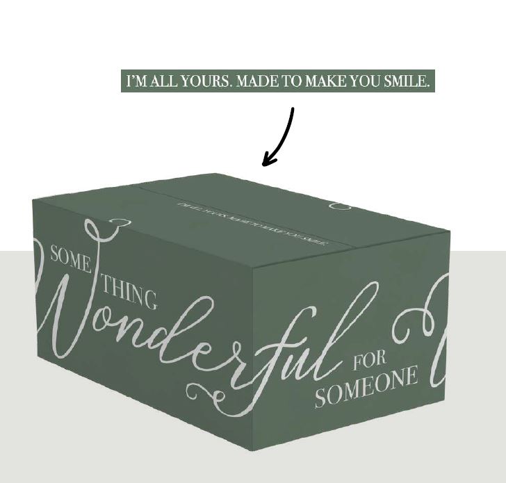 Picture of Pakketdoos C300 Wonderful 39x29x30 cm groen (uc)