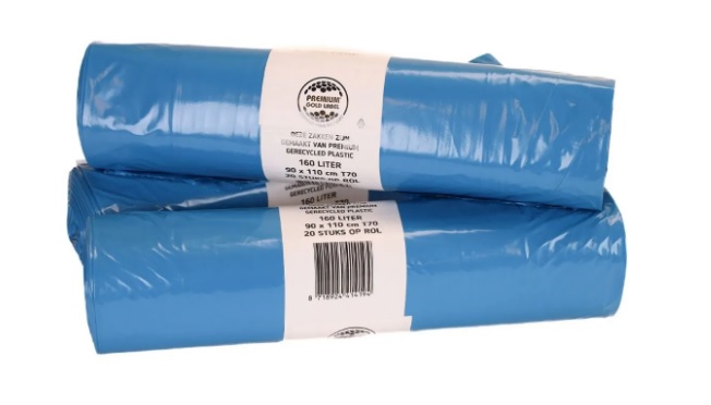 Afbeelding van Ds à 200 vuilzak 70x110 cm blauw