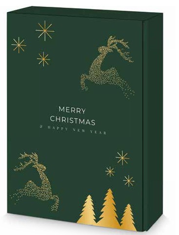 Afbeelding van Ds à 25 geschenkdoos 3 fles 36x25x9,5 cm Rendier