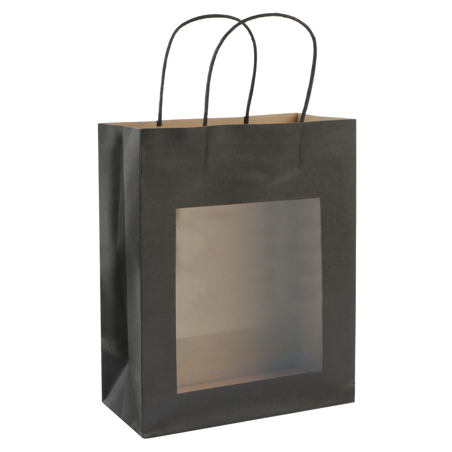 Picture of Ctn à 25 window bag Intense black 22+11x28 cm