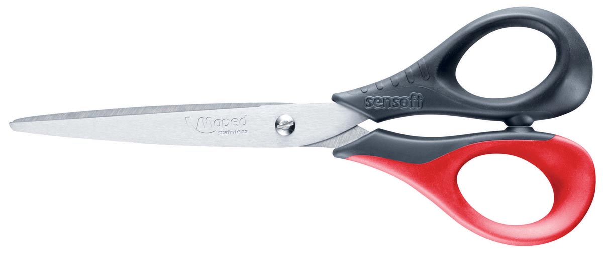 Afbeelding van Maped schaar Sensoft 16 cm, voor rechtshandigen, met scherpe punt
