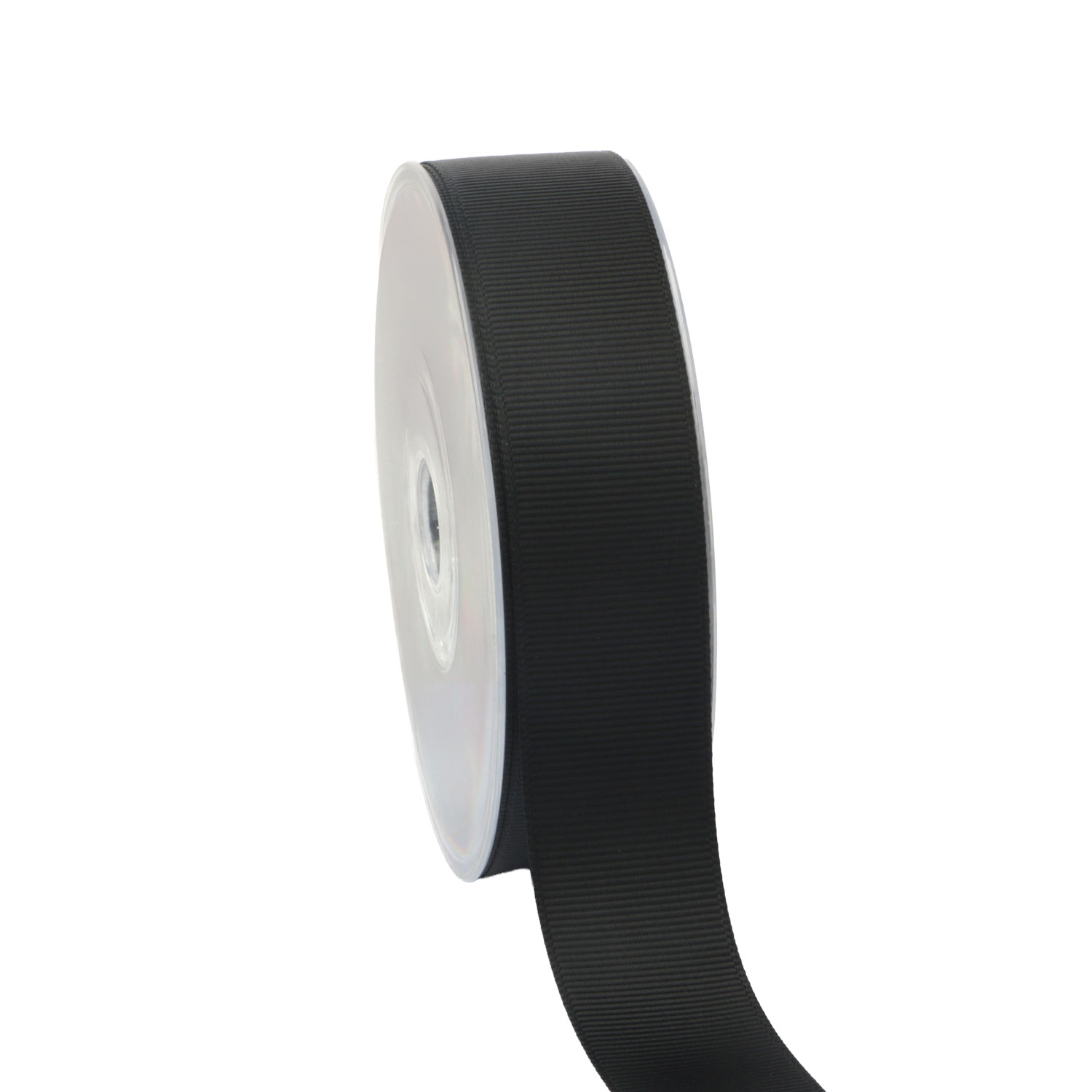 Afbeelding van Rol dubbel gros grain riblint 25 mm 20 mtr zwart