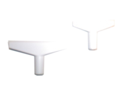 Afbeelding van Raamhouder T stuk 9 cm kunststof wit (ucl)