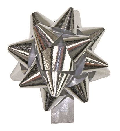 Picture of Ds à 75 starbows r75 mm metallic zilver 