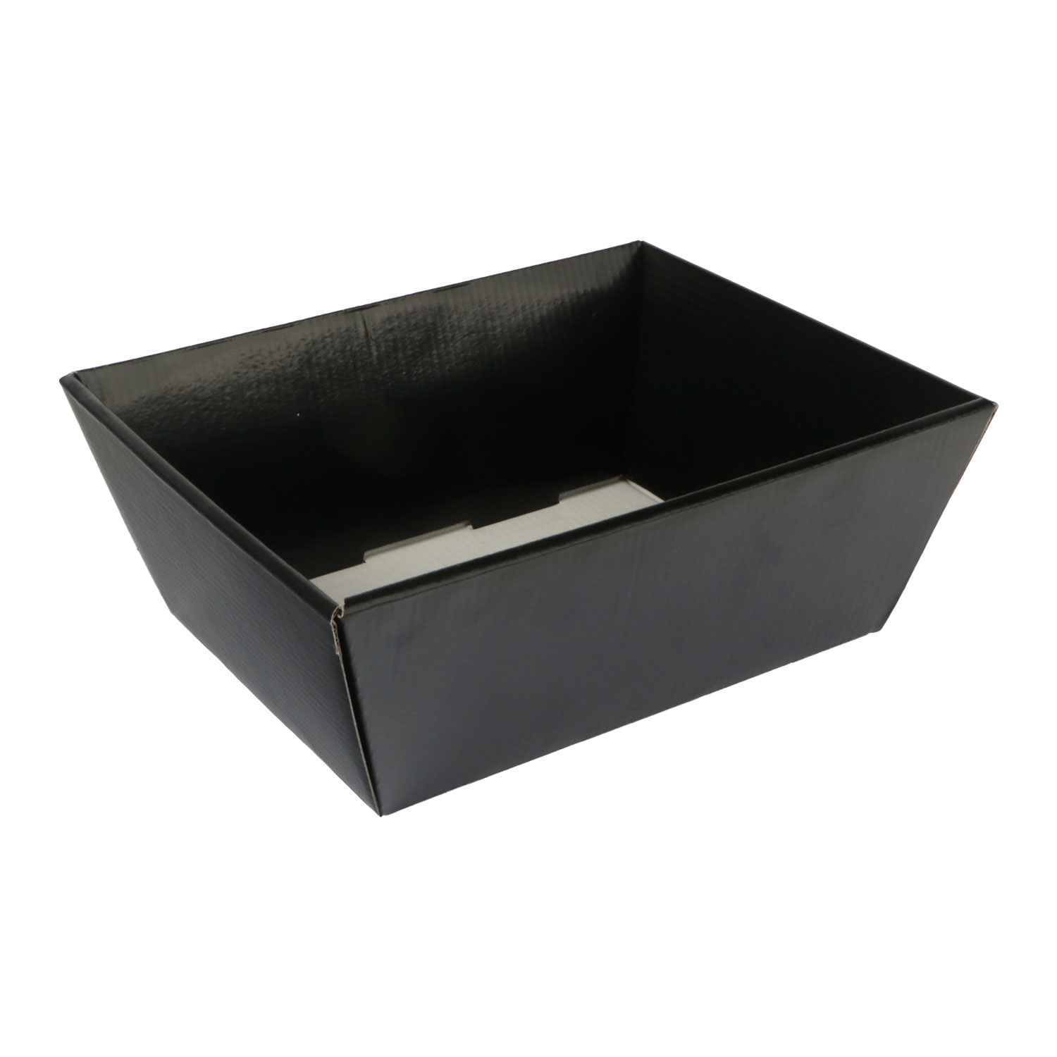 Afbeelding van Pak à 10 kartonnen mand 31x29x10 cm zwart