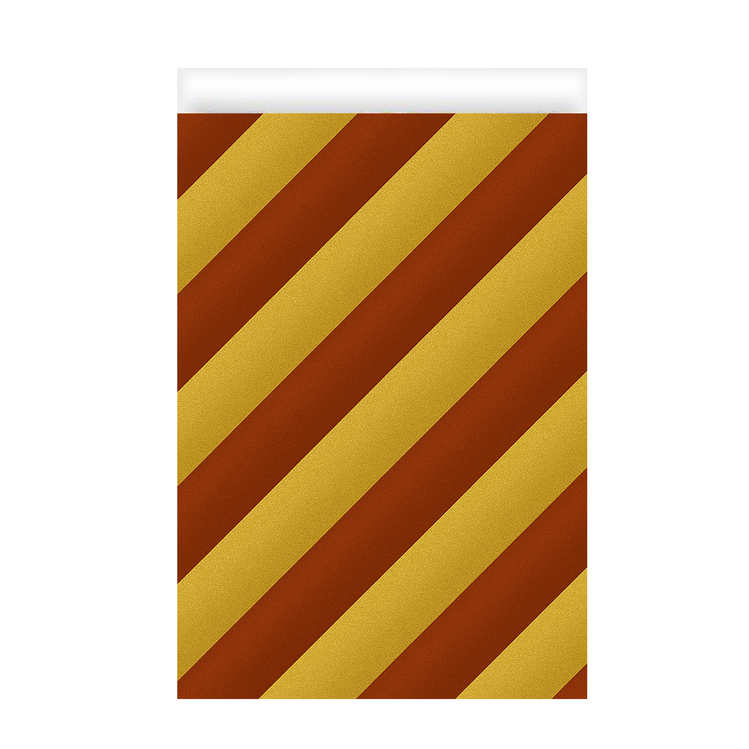 Afbeelding van Pak à 200 kadozak 17x25 cm rood/goud gestreept