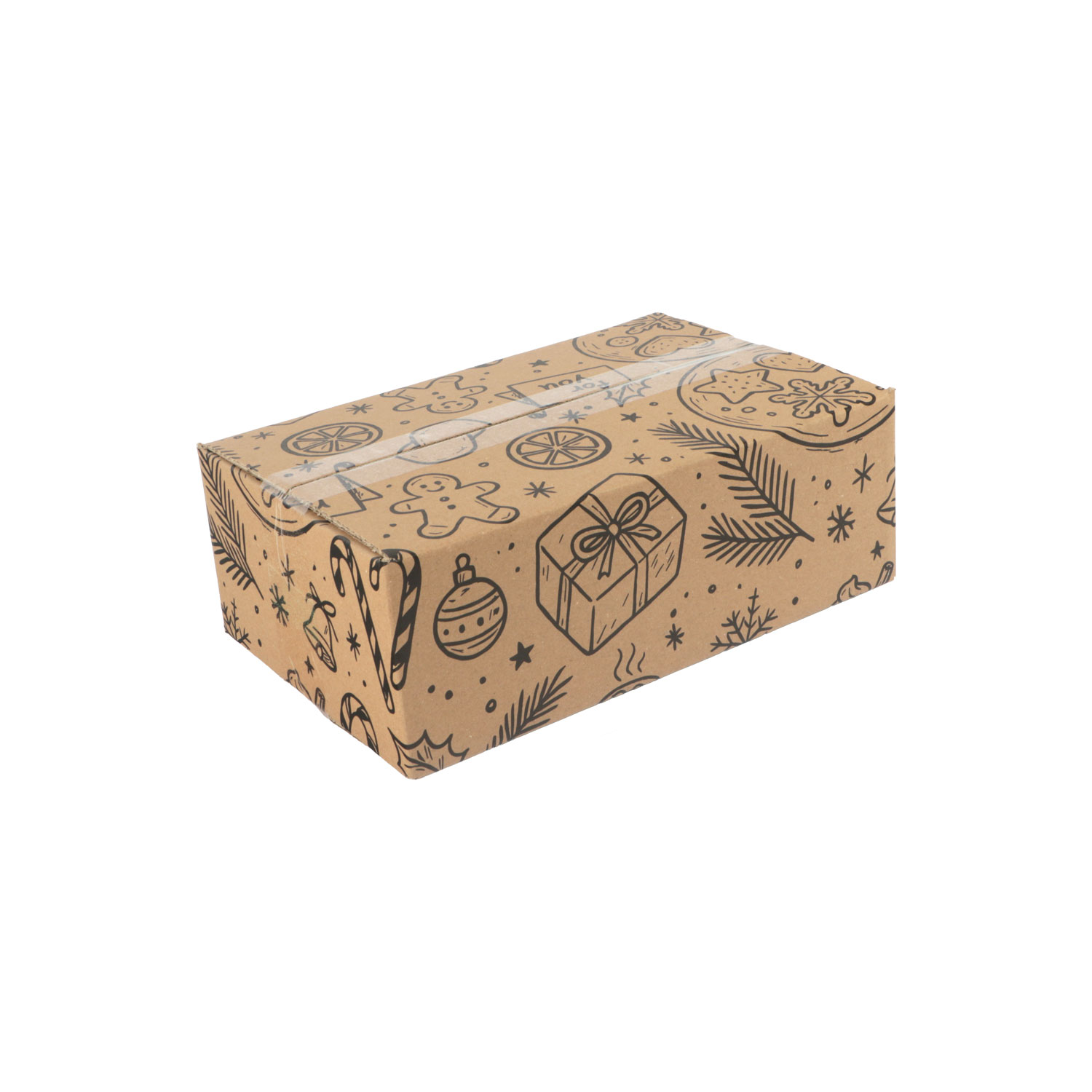Afbeelding van Kerstdoos A100 Cosy 31x20x10 cm kraft