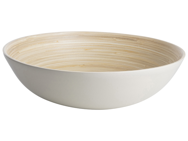 Picture of Bamboe schaal rond 30x9 cm lichtgrijs (ucl)