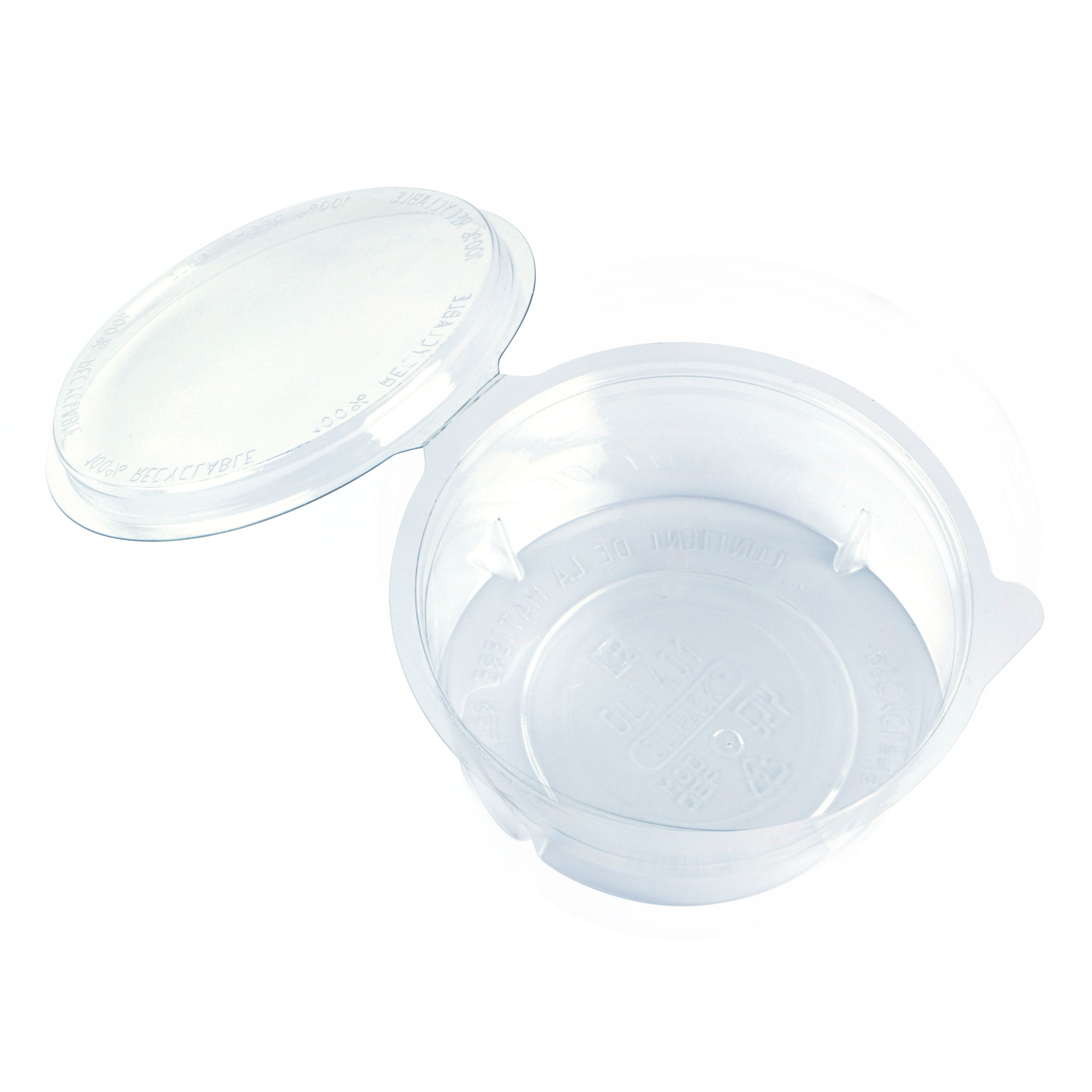 Picture of Ds à 480 olipack apet bak rond met deksel  250 ml transparant