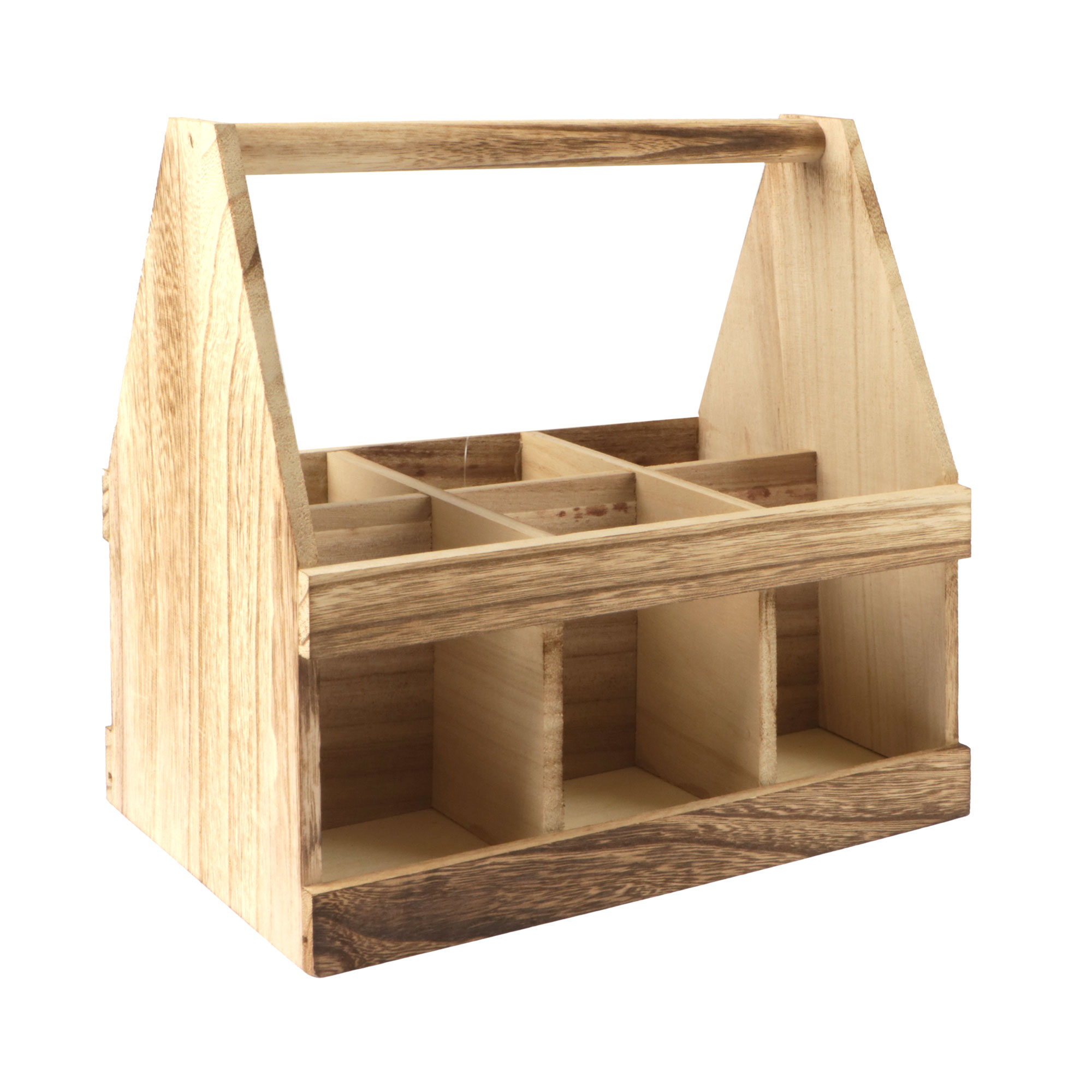 Afbeelding van Houten bierdrager 6-vaks 25x16x27,5 cm MB