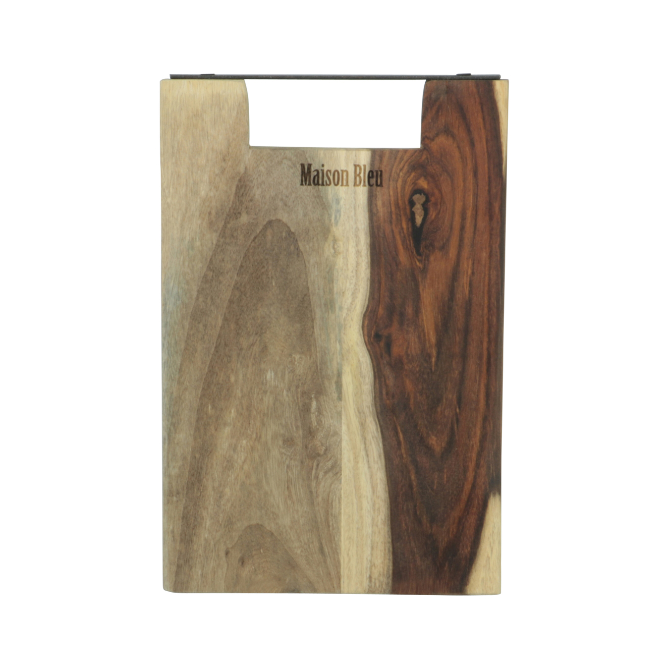 Afbeelding van Rosewood serveerplank 30x20x1,7 cm met metalen greep 