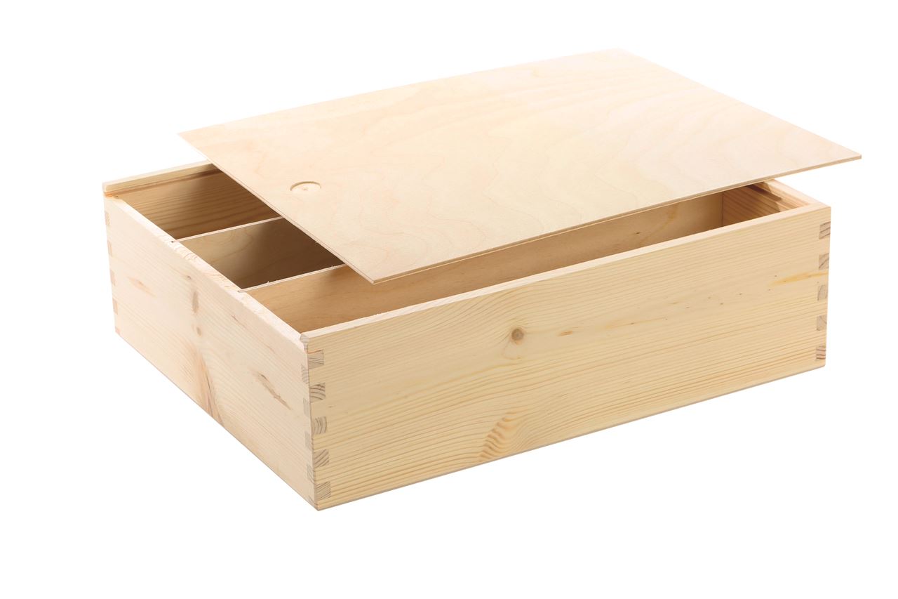Picture of Schuifdekselkist 3 fles met blokverbinding