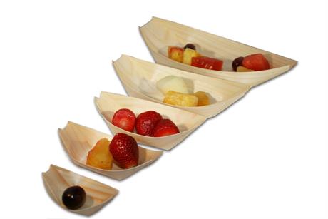 Afbeelding van Ds à 10x100 palmblad schuitje 17,5x8,5 cm