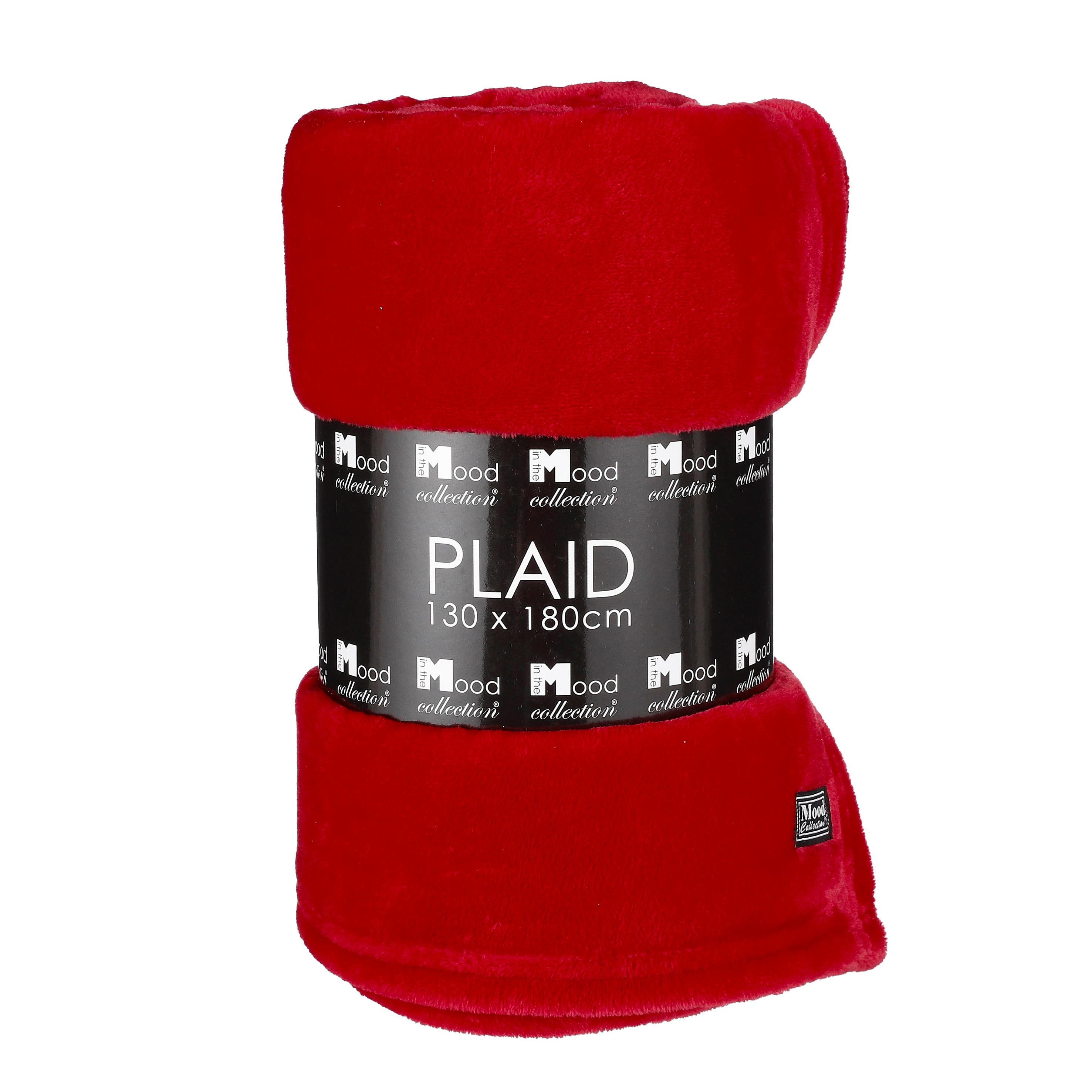 Afbeelding van Fleece plaid Famke 180x130 cm rood