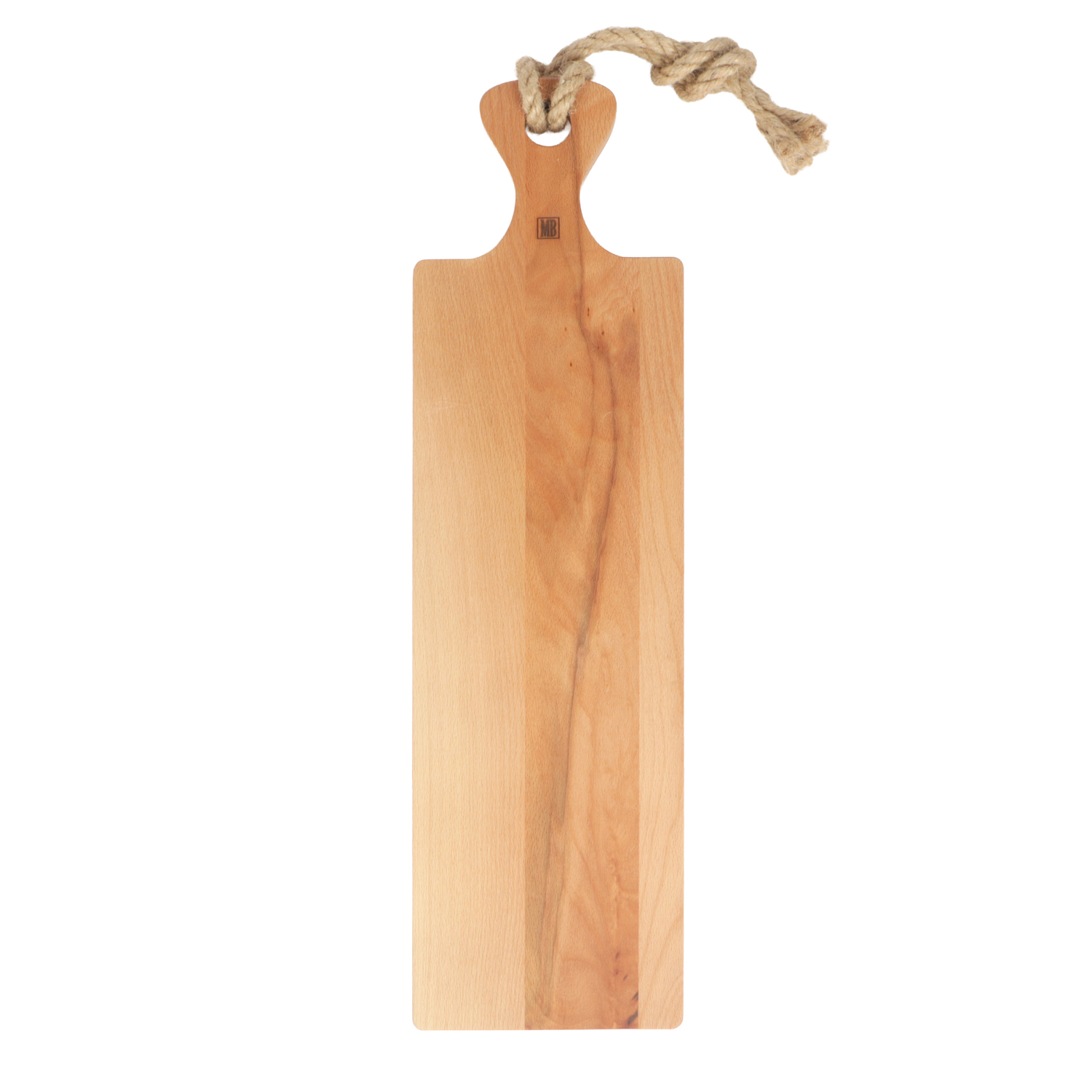 Picture of Beech board 45x12.5x1.9 cm with handle and rope