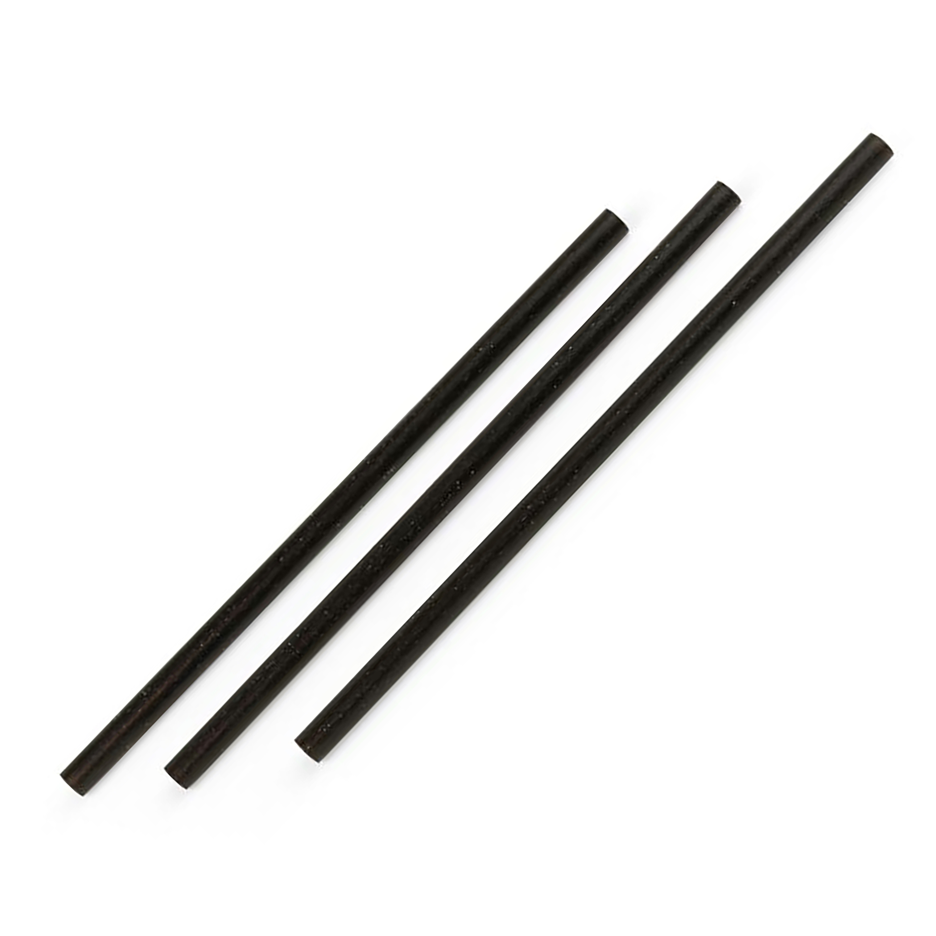 Afbeelding van Zak à 100 Fibratech rietje zwart 8 mm 20 cm 